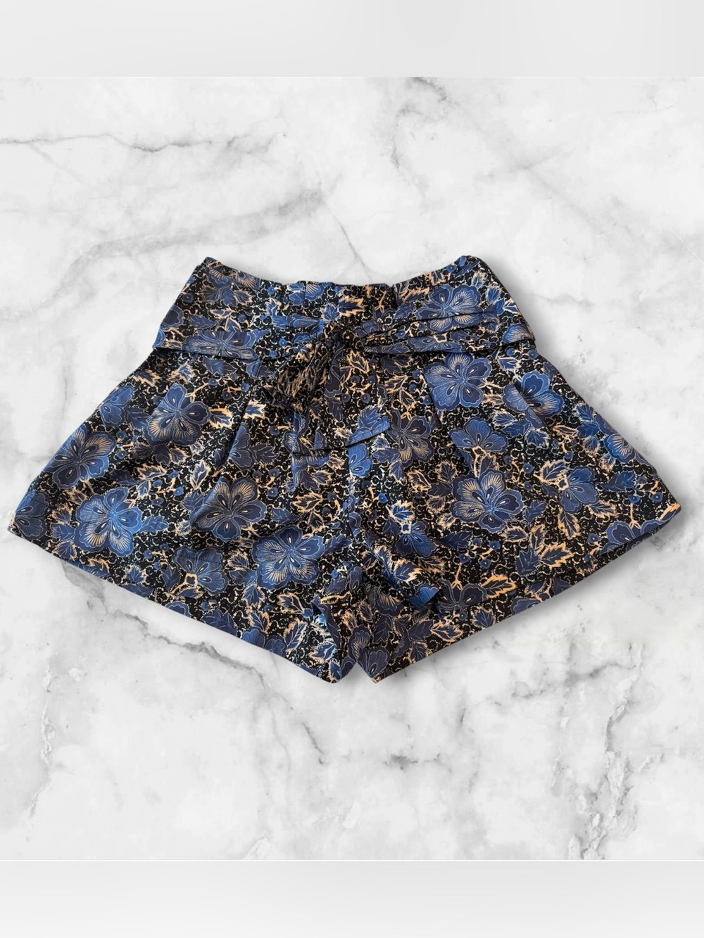 Ulla Johnson Paloma Wildwood Floral Print High Waisted Shorts